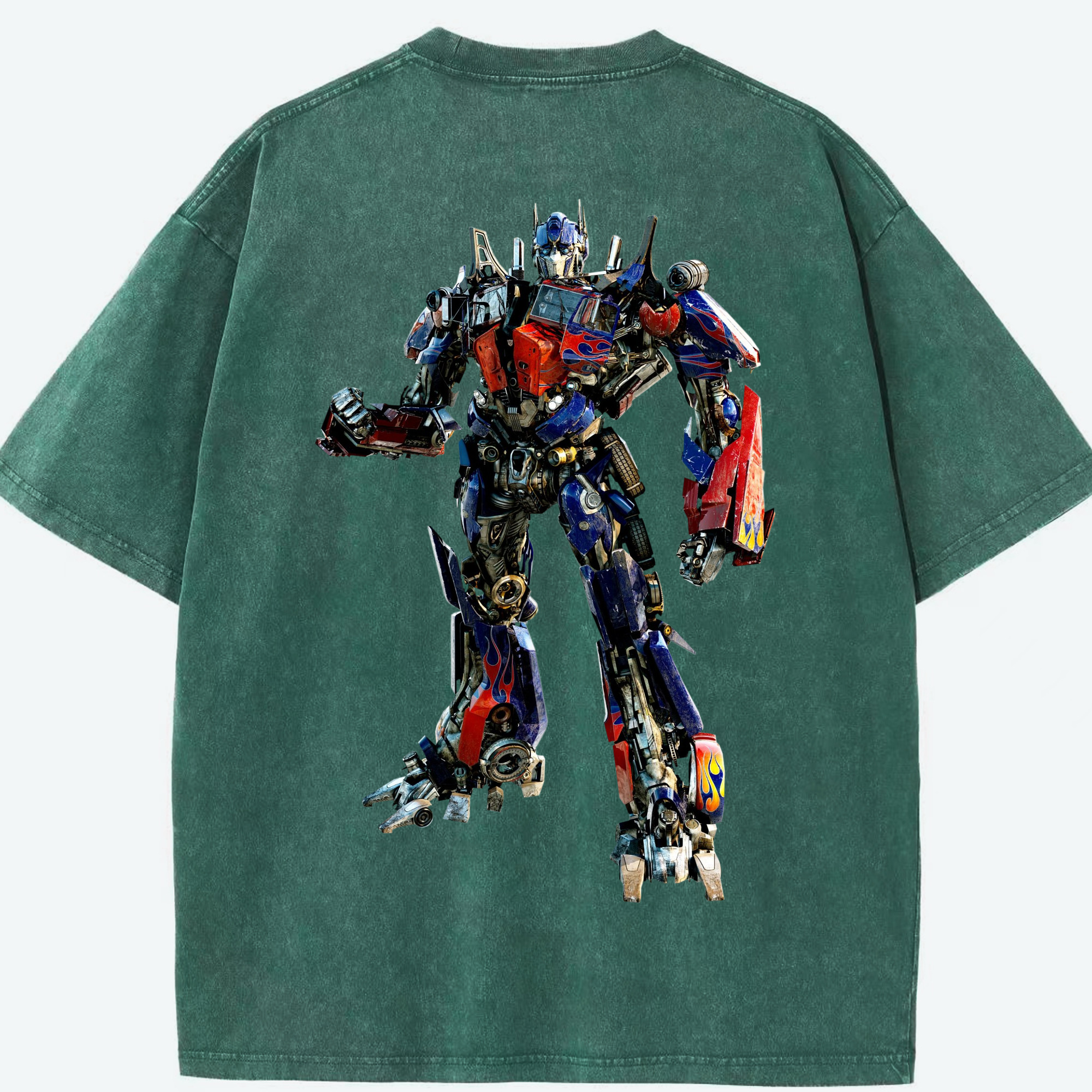 （画像用）  綿100% ヴィンテージ風 半袖Tシャツ（背面プリント）